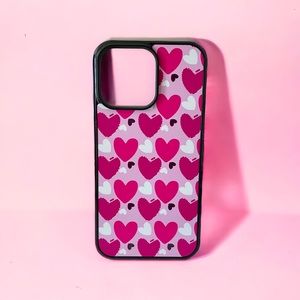 Pink Heart Design Pattern iPhone Case